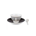 SELETTI Guiltless porcelain tea cup with plate and teaspoon - Tacita