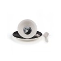 SELETTI Guiltless porcelain tea cup with plate and teaspoon - Cerere