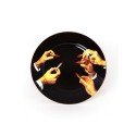 SELETTI Toiletpaper Porcelain Dinnerplate - Black - Lipsticks