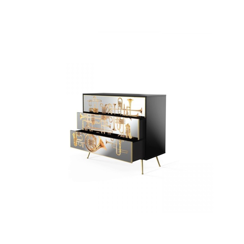 SELETTI Toiletpaper 3 drawers dressers - Trumpets