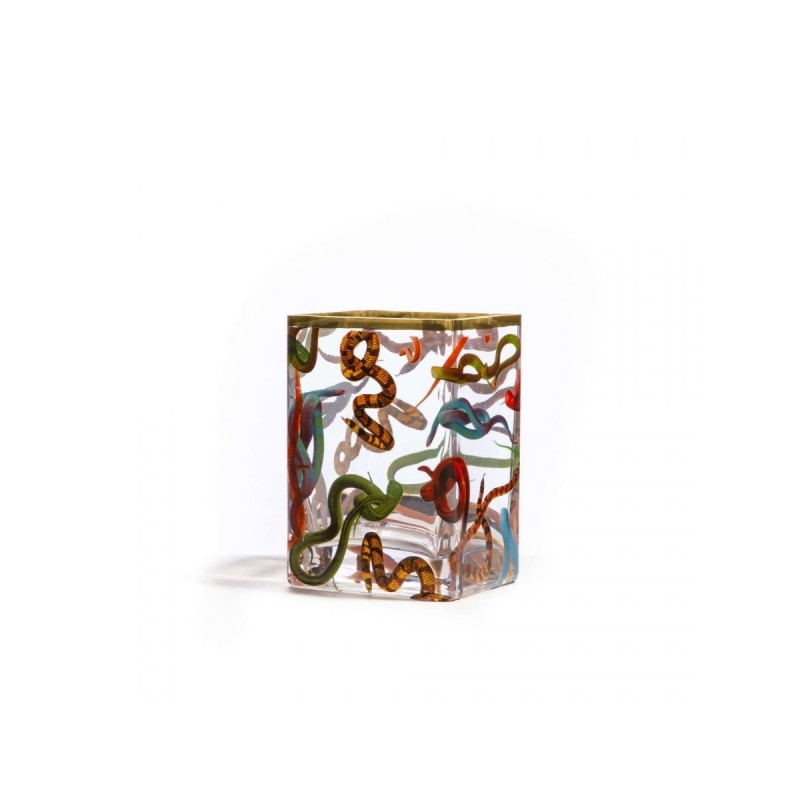 SELETTI Glass Vase - Snakes - Medium