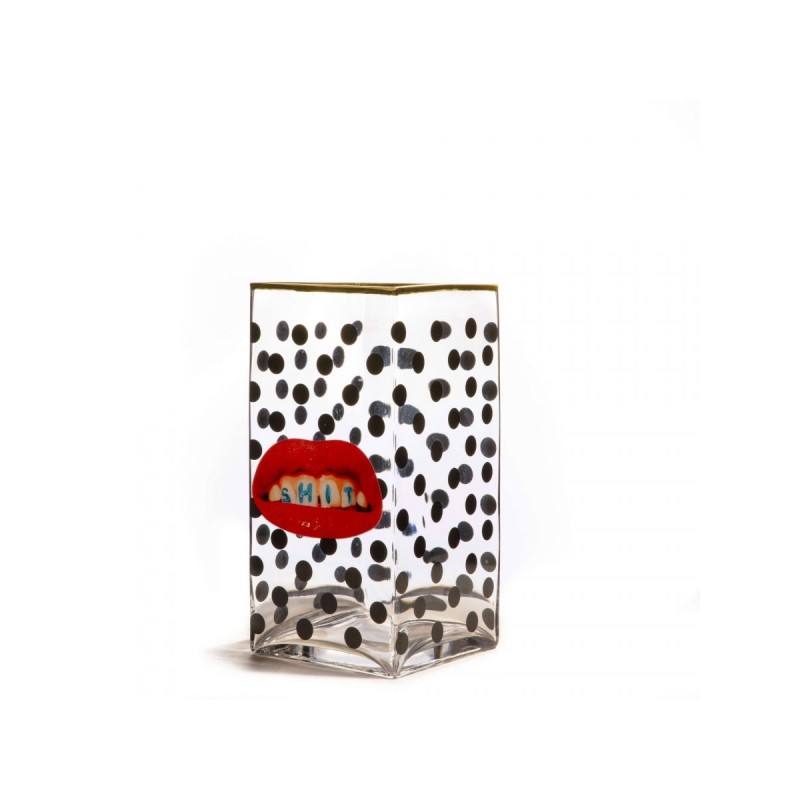SELETTI Glass Vase - Shit - Big