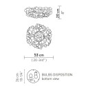 SLAMP Clizia Ceiling lamp / Wall Lamp medium
