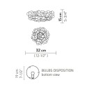 SLAMP Clizia Ceiling lamp / Wall Lamp mini