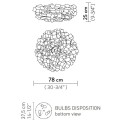 SLAMP Clizia Ceiling lamp / Wall Lamp large