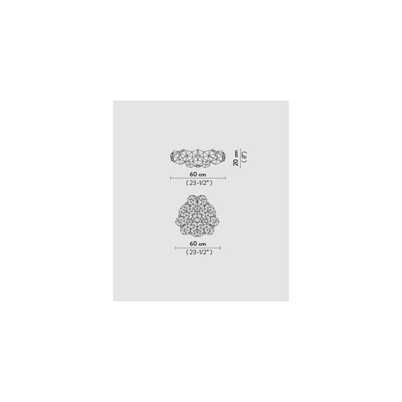 SLAMP Drusa Ceiling lamp / Wall Lamp