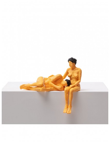 SELETTI Love is a verb - jean & jean set 2 resin statuette