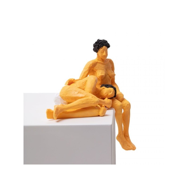 SELETTI Love is a verb - jean & jean set 2 resin statuette