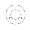 Jacco Maris benben ceiling cover 3 lights round ø 30cm