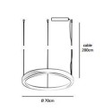 Jacco Maris Brass-O ø 70cm suspension lamp