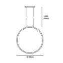 Jacco Maris Brass-O Verticaal ø 100cm suspension lamp