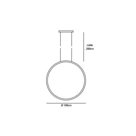 Jacco Maris Brass-O Verticaal ø 100cm suspension lamp