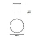 Jacco Maris Brass-O ø 70cm suspension lamp