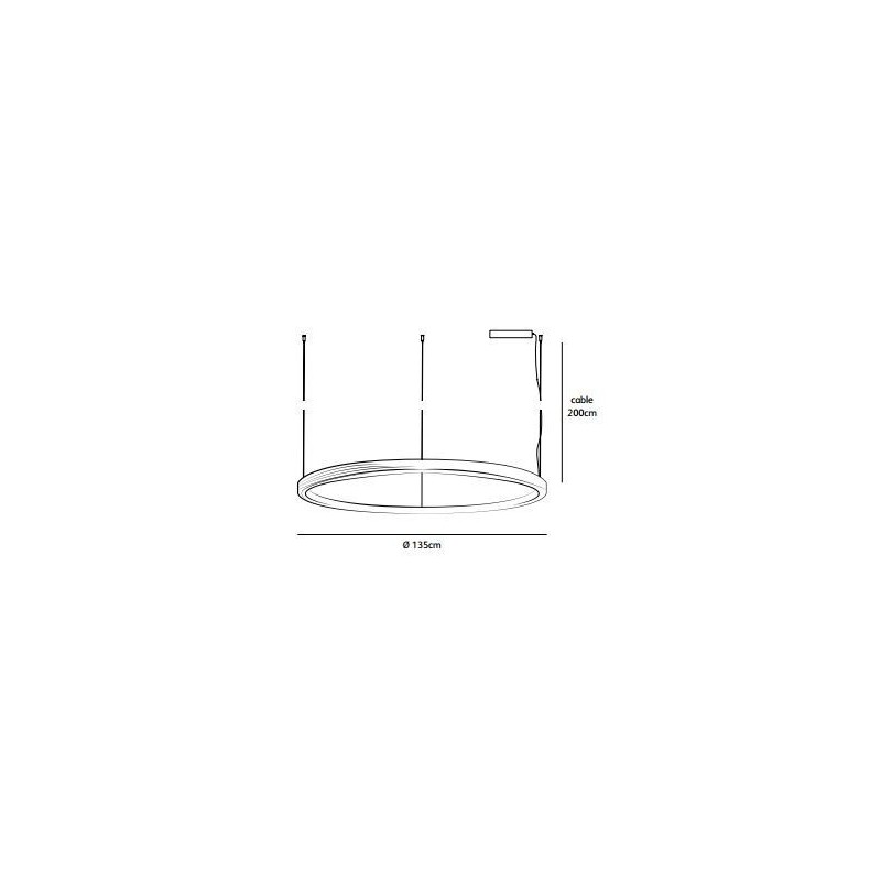 Jacco Maris Brass-O ø 135cm suspension lamp