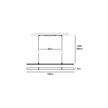 Jacco Maris Coco 160cm suspension lamp