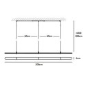 Jacco Maris Coco 200cm suspension lamp