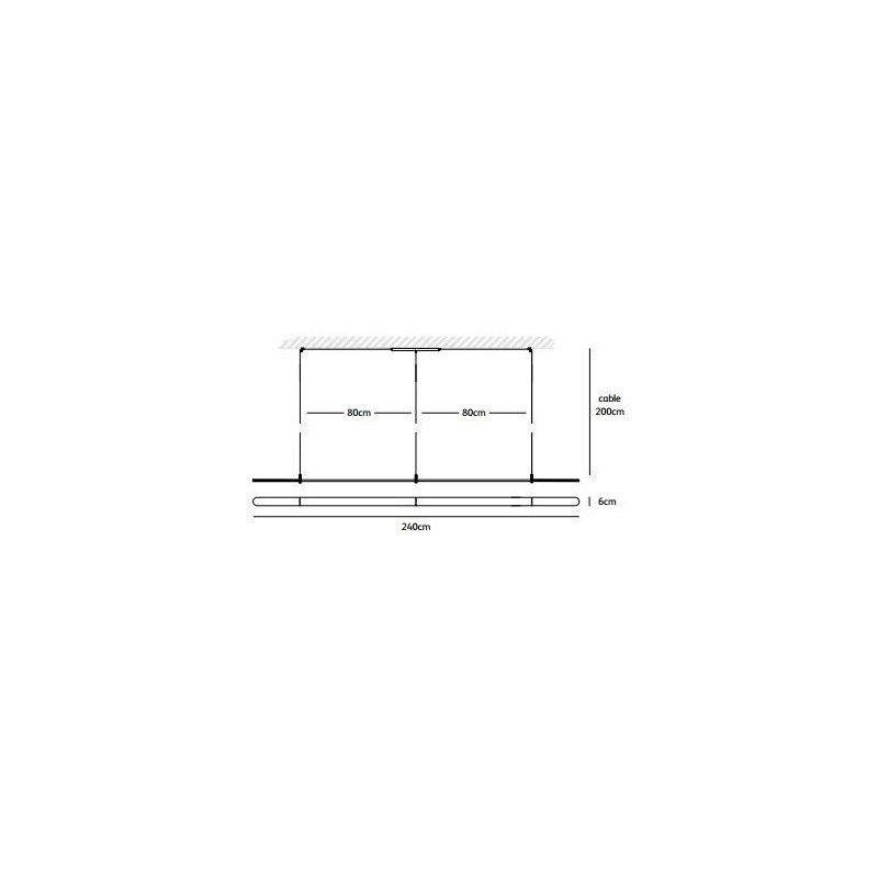Jacco Maris Coco 240cm suspension lamp
