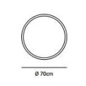 Jacco Maris framed circle ø 70cm suspension lamp