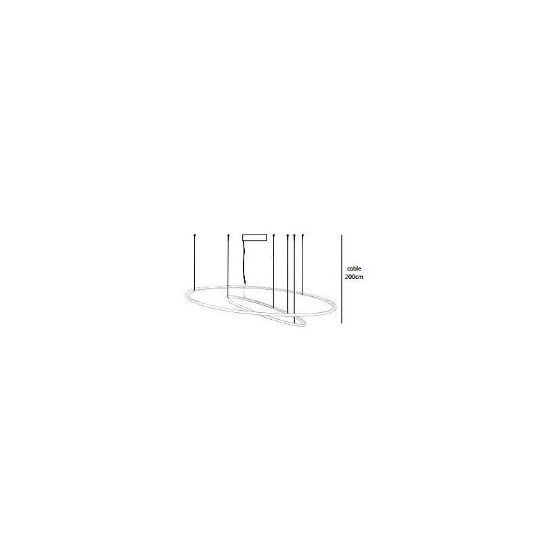 Jacco Maris framed circle ø 70cm suspension lamp