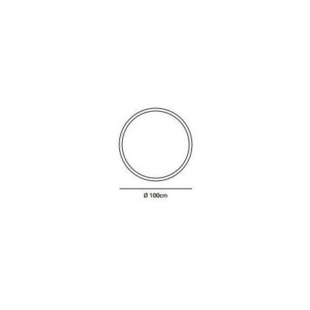 Jacco Maris framed circle ø 100cm suspension lamp