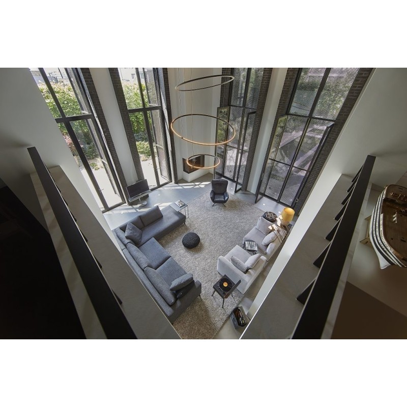 Jacco Maris framed circle ø 135cm suspension lamp