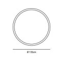 Jacco Maris framed circle ø 135cm suspension lamp