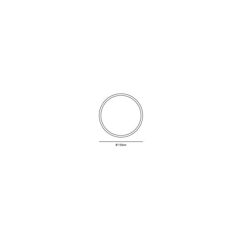 Jacco Maris framed circle ø 135cm suspension lamp