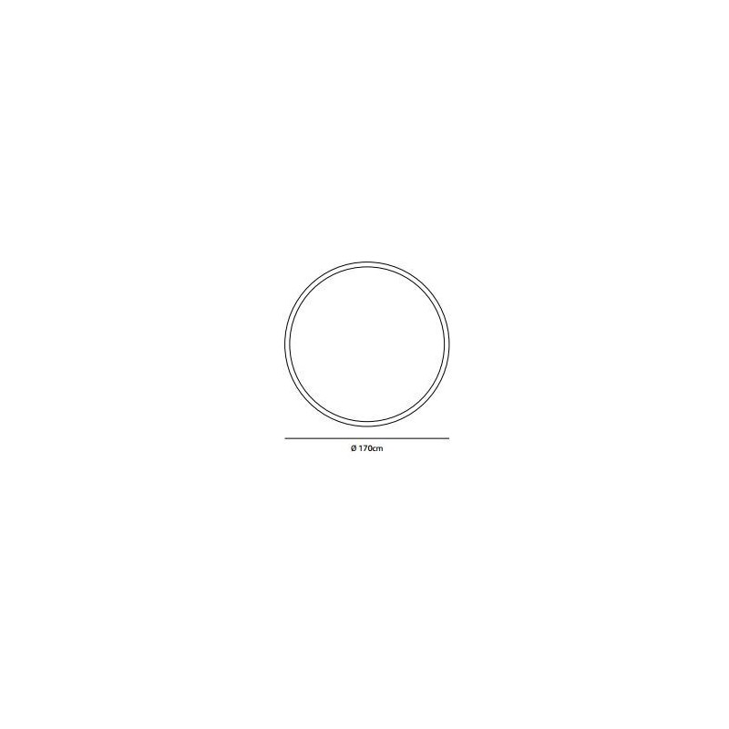 Jacco Maris framed circle ø 170cm suspension lamp