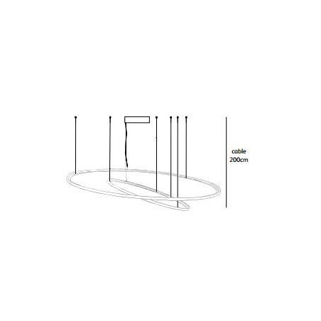 Jacco Maris framed circle ø 170cm suspension lamp
