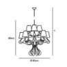 Jacco Maris ode 1647 9 light ø 85cm suspension lamp