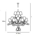 Jacco Maris ode 1647 15 light ø 110cm suspension lamp