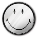 Seletti Smiley Wood frame mirror