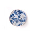 Seletti Diesel Classic On Acid Blue chinoiserie plate