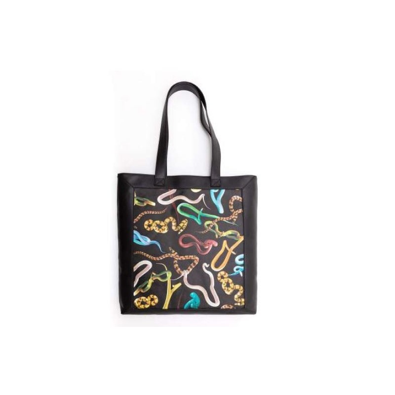 Seletti Toiletpaper Snakes Tote bag 