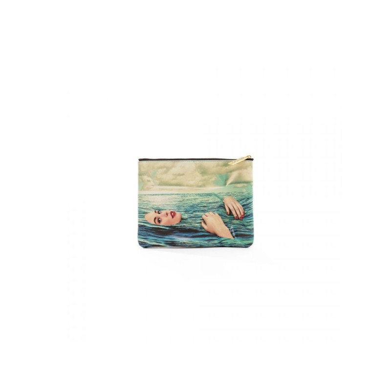 Seletti Toiletpaper Seagirl small Cosmetic Bag