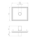 Brick In The Wall 200Cent Round Semi Trimless Excl. Driver Fix recessed spot