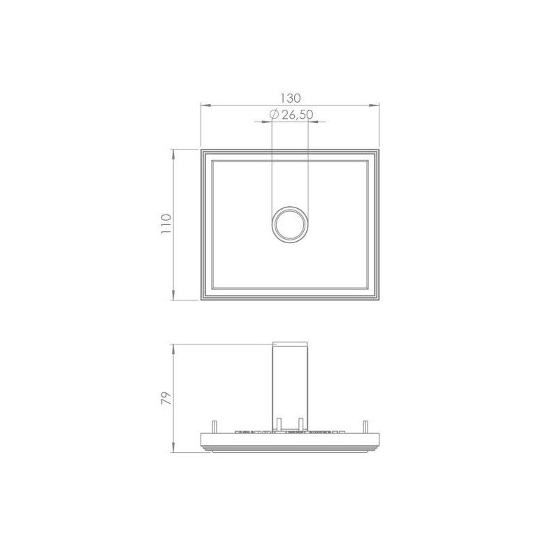 Brick In The Wall 200Cent Round Trimless Excl. Driver Fix recessed spot