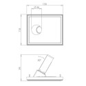 Brick In The Wall 200Cent Round W30 Trimless Excl. Driver Fix recessed spot