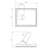 Brick In The Wall 200Cent Round W30 Trimless Excl. Driver Fix recessed spot