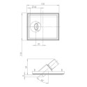Brick In The Wall 200Cent Round Semi W50 Trimless Excl. Driver Fix recessed spot