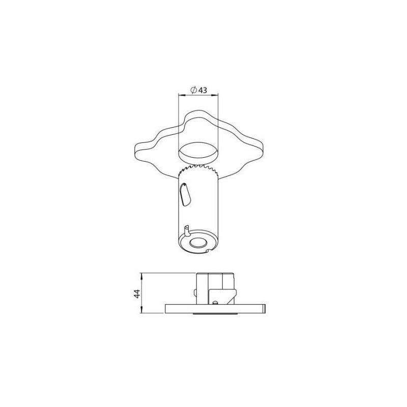 Brick In The Wall 200Cent Round Low Trim Excl. Driver Fix Ip54 Bathroom recessed spot