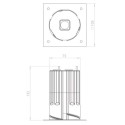 Brick In The Wall 200Cent Square R Trimless Excl. Driver Fix recessed spot