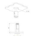 Brick In The Wall 200Cent Square Trim Excl. Driver Fix Ip54 Bathroom recessed spot