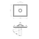 Brick In The Wall 200Cent Round Swing70 Trimless Excl. Driver Adj recessed spot