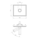 Brick In The Wall 200Cent Square Swing70 Trimless Excl. Driver Adj recessed spot
