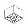 PSM Lighting Spinner X Forum 1890.Es50 Ceiling Lamp