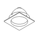 PSM Lighting Square Click System Cassula.Cdmtm Recessed Spot