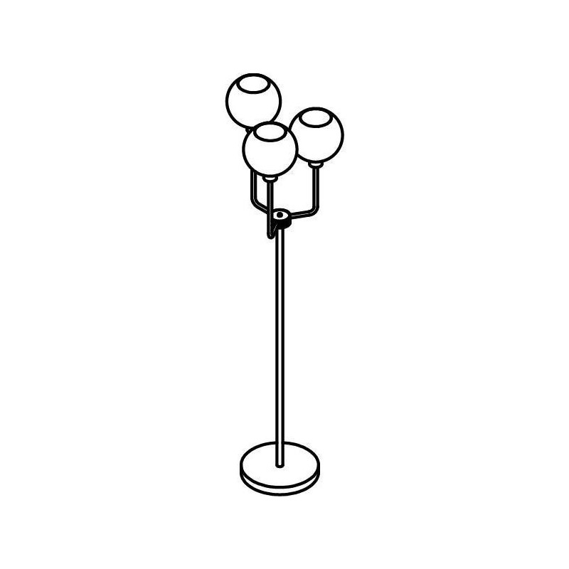 PSM Lighting Cleo 1517.B.E27 Floor Lamp