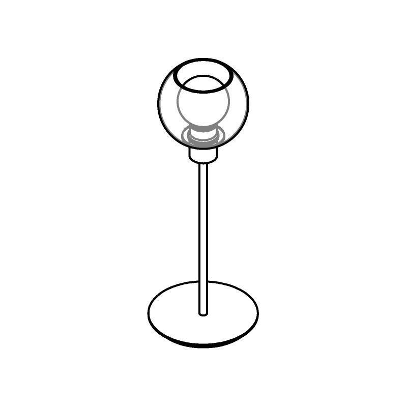 PSM Lighting Moby Sh 1619.Sh.A.300 Table Lamp