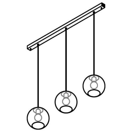 PSM Lighting Moby 5150.3C.E27 Suspension Lamp